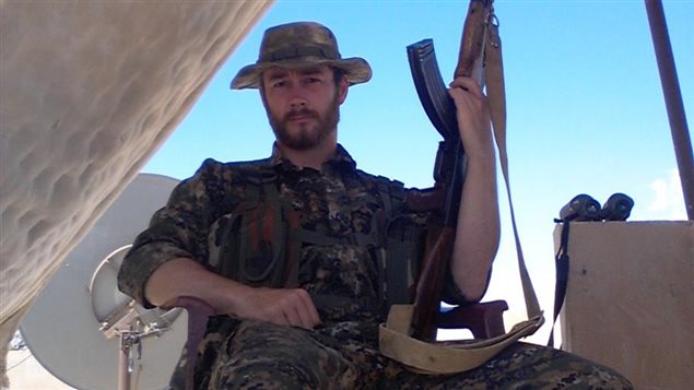  Photo of Canadian volunteer John Gallagher posted on his Facebook page on October 30, 2015. The picture appears to be taken in north-eastern Syria.