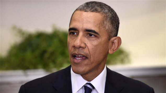 President Barack Obama makes a statement on the Keystone Pipeline from the Roosevelt Room of the White House in Washington, Friday, Nov. 6, 2015. The Obama administration has rejected Canadian energy giant TransCanada's application to build the Keystone XL pipeline.