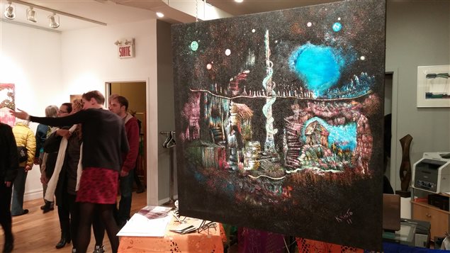 Exposición Viv(ir)a la noche en la Artoteca de Montreal. 