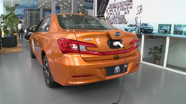 Carro eléctrico BYD Qin, fabricado en China