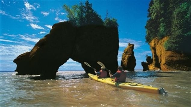 Canadá, Nueva Escocia, Green Oaks, Fundy Área interpretativa de mareas,  niveles elevados de vista de enorme bahía de Fundy mareas en el río  Shubenacadie Fotografía de stock - Alamy