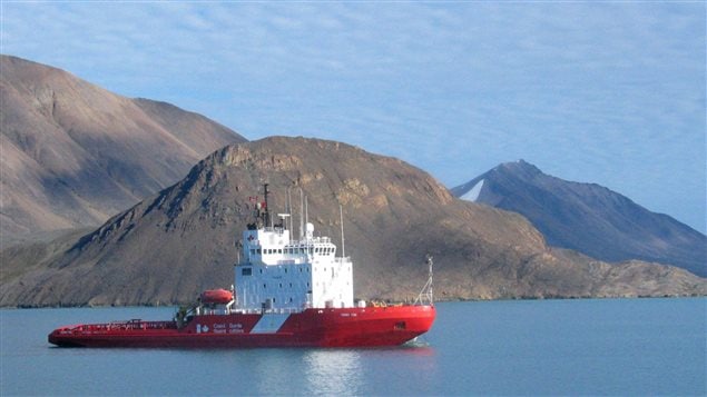  FILE - The Coast Guard icebreaker Terry Fox sits in the waters of Lancaster Sound, Nunavut at the eastern gates of the Northwest Passage in August 2006. 