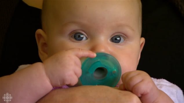 Four-month-old Phoenix was hospitalized for five days after catching the serious respiratory illness whooping cough.