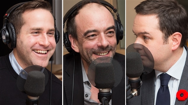 Le journaliste Jean-Philippe Cipriani, l'économiste Ianik Marcil et le journaliste spécialisé en économie Gérald Fillion Le journaliste Jean-Philippe Cipriani, l'économiste Ianik Marcil et le journaliste spécialisé en économie Gérald Fillion