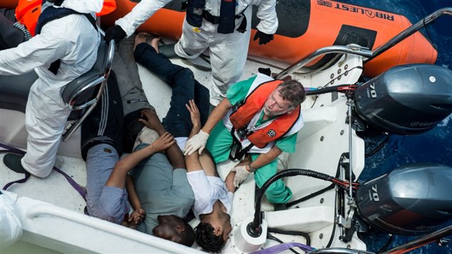 Dr. Simon Bryant was shocked but immediately swung into action to treat refugees rescued on his first day at sea.