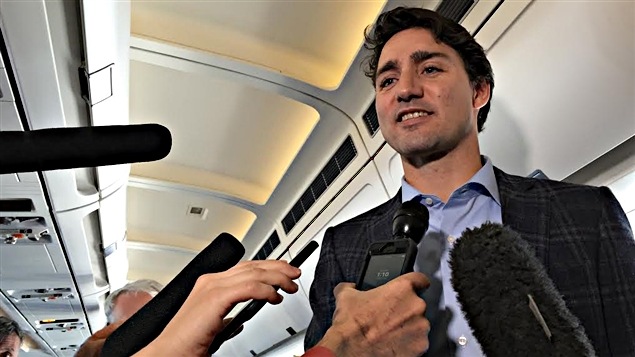 Justin Trudeau en camino a Manila 