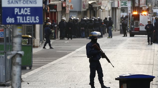 Operativo policial en Saint Denis. 