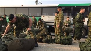 Des réservistes de l’Armée canadienne.