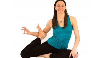 Yoga instructor Jennifer Scharf- 
