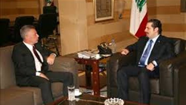 لقاء باريس بين سعد الحريري(عن يمين الصورة) وسليمان فرنجية