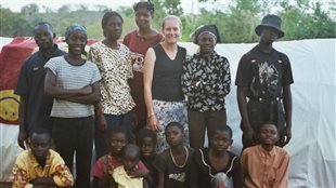 Christina Clark Kazak (PhD), Kyaka II refugee settlement, Uganda, November 2005,