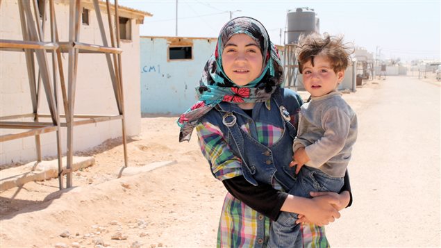 The first film is about a 12-year old Syrian girl seen here with her little brother at the Za’atari refugee camp in Jordan.