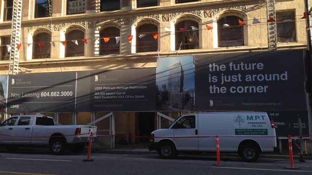 Un bâtiment certifié LEED à Vancouver.