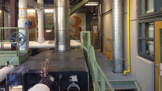 Une usine de pompage des eaux usées de Vancouver.