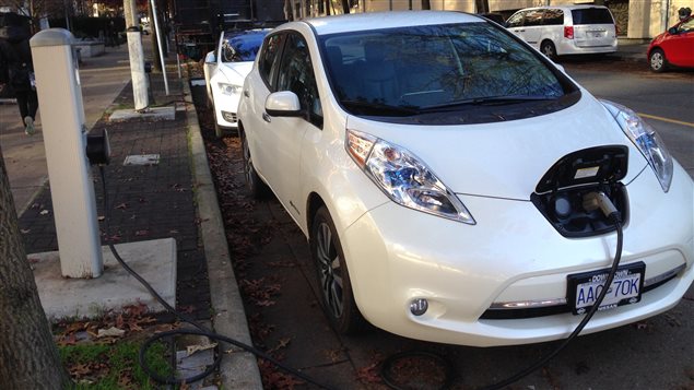 Une borne électrique de Vancouver.