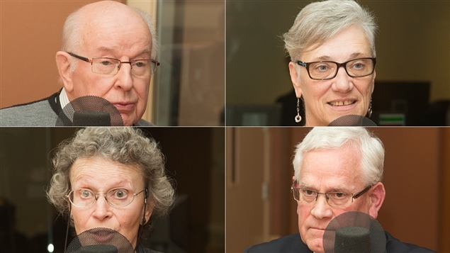 De gauche à droite et de haut en bas : Raymond Grégoire, Sally Meyer, Lucyna Szpak et James Marchant De gauche à droite et de haut en bas : Raymond Grégoire, Sally Meyer, Lucyna Szpak et James Marchant