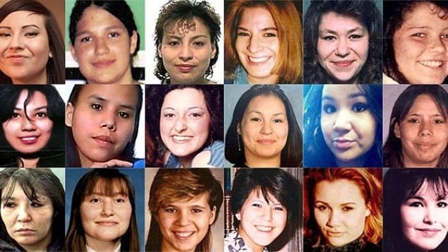 Mujeres indígenas desaparecidas o asesinadas. 