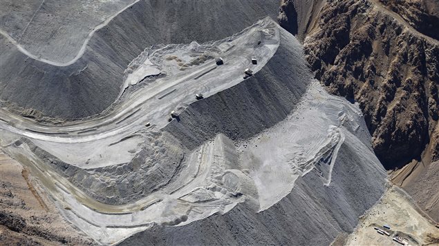 Mina, en Chile, explotada por la compañía minera Anglo American.