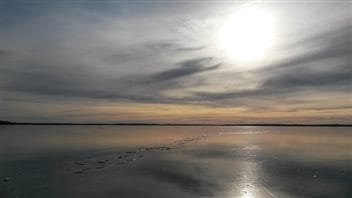 clear lake skating allow conditions perfect sunset