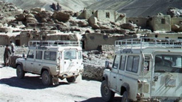 International Assistance Mission personnel travel in Land Rovers through an unnamed region of Afghanistan. Ten members of the International Assistance Mission were killed while returning from providing eye care and other medical treatment in northern Afghanistan in 2010. Six Americans, one Briton, one German, and two Afghans were killed. The Taliban later said they killed them because 