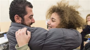 Refugees sponsored by family, like Leila Beylouneh, right, may feel pressure to get jobs fast to ease their sponsor’s burden. 