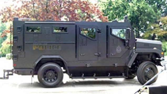 Vancouver British Columbia acquired this armoured truck in 2010 at a cost of about $350,000.