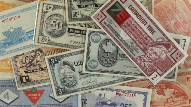 Canadian Tire money over the years has featured a number of images, but the most recognizable has been the face of a thrifty Scot, "Sandy McTire".