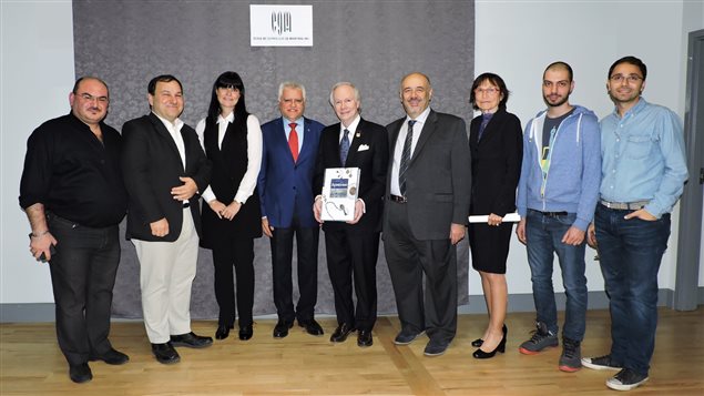 The École de gemologie de Montréal (EGM) held its annual awards event on November 25, 2015, to present the Chubb Prize for Excellence and celebrate its special program with the Armenian Jewellers Foundation (AJF). From left to right: Diran Aharonian, Hratch Kaspar, Chandra Horn, Pierre Akkelian, Jonathan Birks, Habib Malo, Odile Civitello, Kevork Hassekian, Jivan Yeramian.