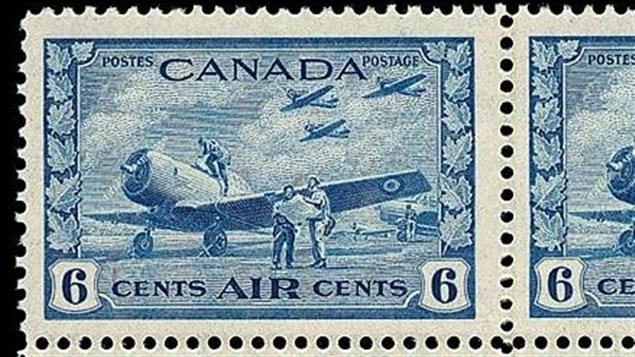 A Canadian arimail stamp issued in 1942 pays hommage to the BCATP. It shows student pilots and instructo with a Harvard advanced trainer as the main feature.