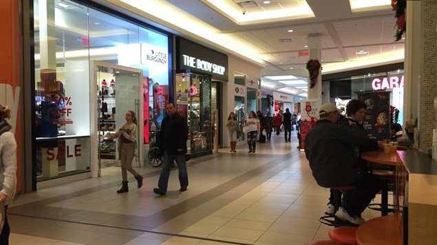 Un centro comercial en Canadá