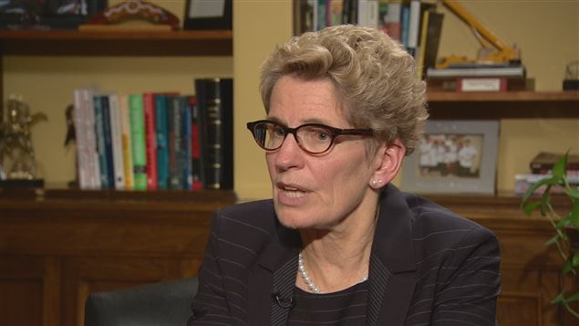 La première ministre de l’Ontario, Kathleen Wynne