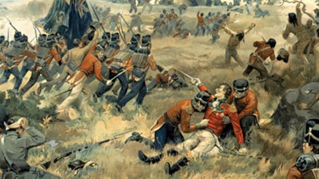 The Battle of Queenston Heights. A difficult fight that saw the loss of British General Brock, but which eventually defeated and turned back another attempted American invasion.
