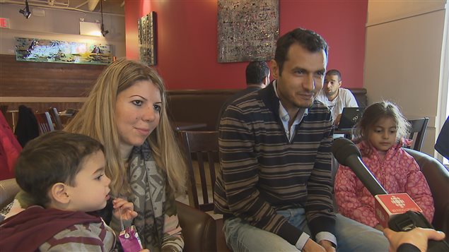 La famille Sabeh est arrivée à Québec lundi soir