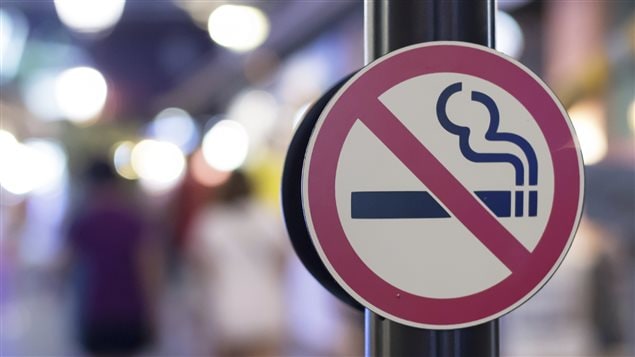 Un panneau signalant l’interdiction de fumer