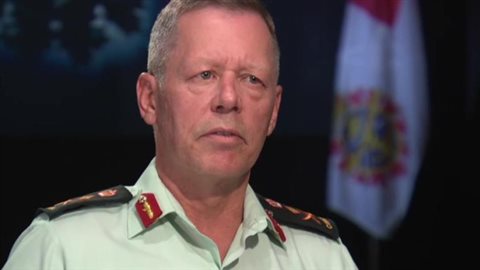 Chief of Defence Staff Gen. Jonathan Vance (pictured in a file photo) says it’s critical to reach veterans dealing with health issues as they are transitioning from military to civilian life and ensure they are *seen to and treated* before they reach a crisis stage. Many ex-soldiers cite alcoholism, drug addiction and mental health issues as reasons for becoming homeless. 