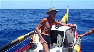 Canadian John Beeden bacame the first man to row across the Pacific Ocean, a journey that took him 209 days to complete.