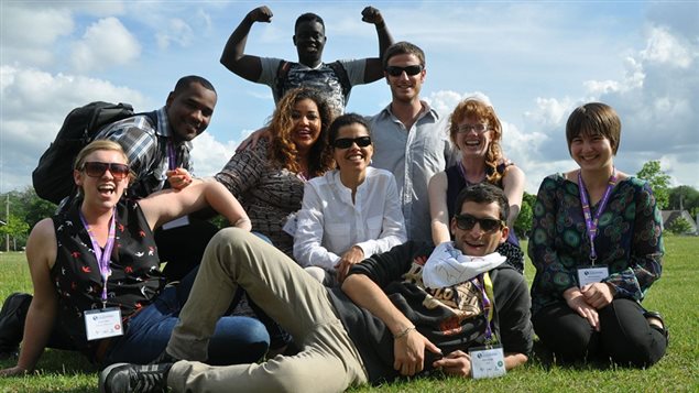 Participantes en el Foro de jóvenes embajadores de la francofonía de las Américas 2014.
