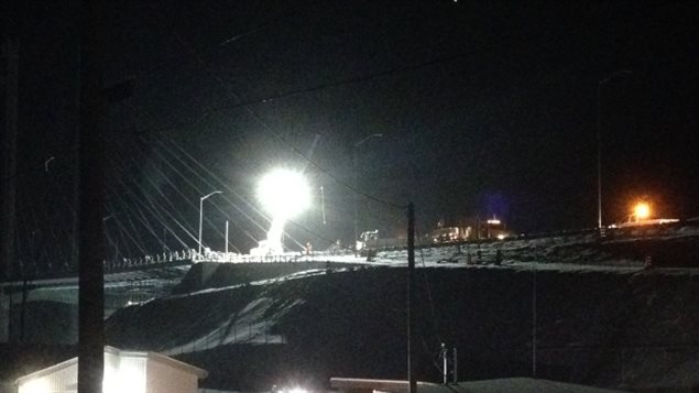 Crews worked late Sunday night on the Nipigon River Bridge, with the Ministry of Transportation pledging to safely restore the bridge as soon as possible.