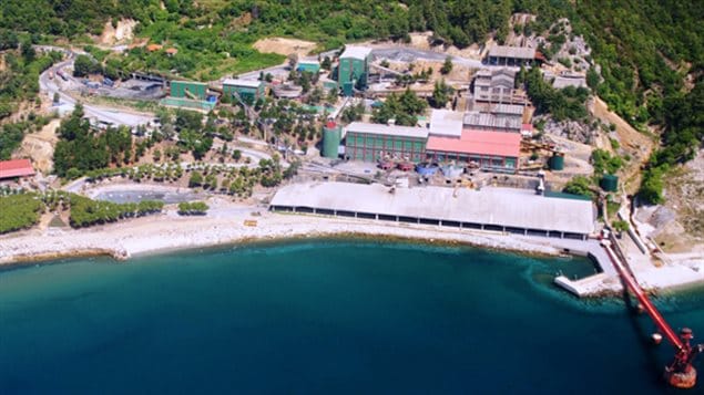 Stratoni is an underground, silver-lead-zinc mine located in the Halkidiki Peninsula in northern Greece. 