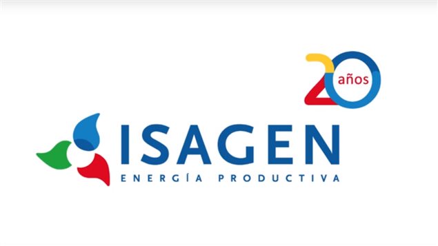 Imagen institucional de Isagén, la generadora de energía colombiana.
