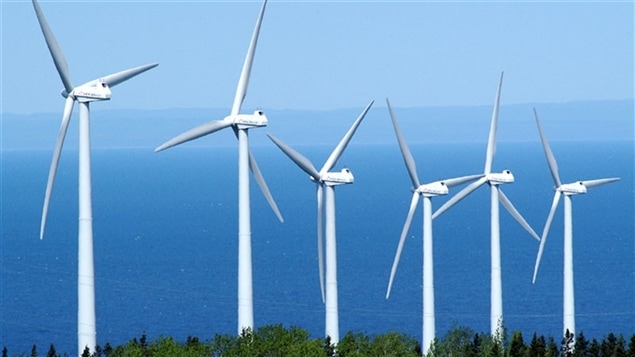 Les projets d'éoliens mis en oeuvre au Canada en 2015 sont évalués à plus de trois milliards de dollars