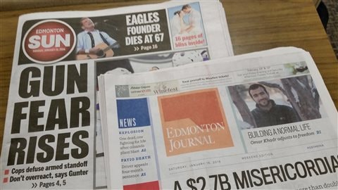 Postmedia a décidé de fusionne les salles de nouvelle du Edmonton Sun et du Edmonton Journal.