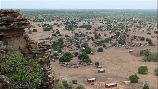 Tambarga village. in Burkina Faso, showing savannah conditions