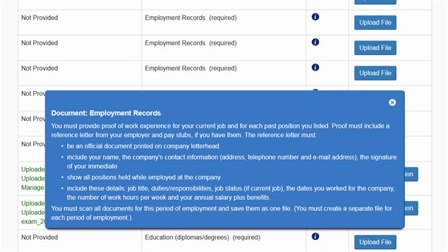 Document en ligne de Citoyenneté et Immigration Canada en anglais seulement.