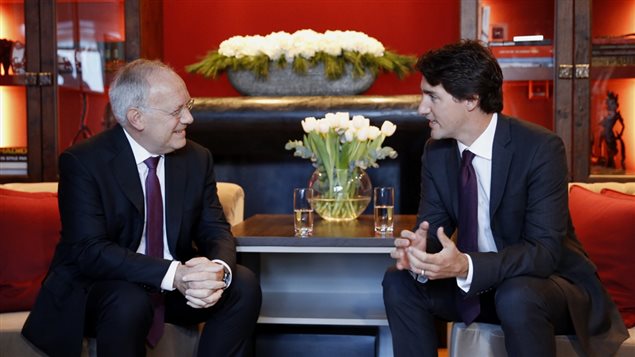 Prime Minister Justin Trudeau met with Johann Schneider-Ammann, President of the Swiss Confederation, on Jan 21, in Davos Switzerland. 
