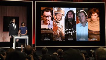 John Krasinski y Cheryl Boone Isaacs anuncian los nombres de los finalistas a los premios Oscar el pasado 14 de enero.