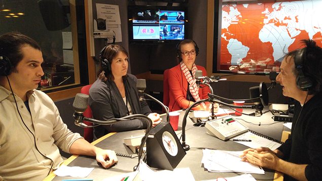Étienne Huot de La Récolte Espace Local, Julie Bourbonnière de Moisson Montréal et Catherine Boyer de Bonne Boîte Bonne Bouffe Étienne Huot de La Récolte Espace Local, Julie Bourbonnière de Moisson Montréal et Catherine Boyer de Bonne Boîte Bonne Bouffe