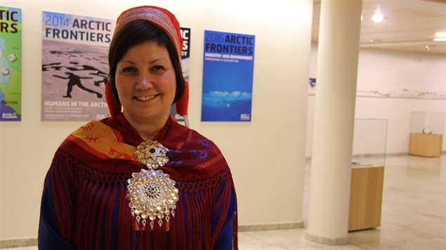  Politicians at Arctic Frontiers stressed the importance of respecting indigenous people in the North on Monday, but Aili Keskictalo, president of the Sami Parliament of Norway (pictured above) told Eye on the Arctic that they needed to ’walk the walk’ and not just ’talk the talk.’