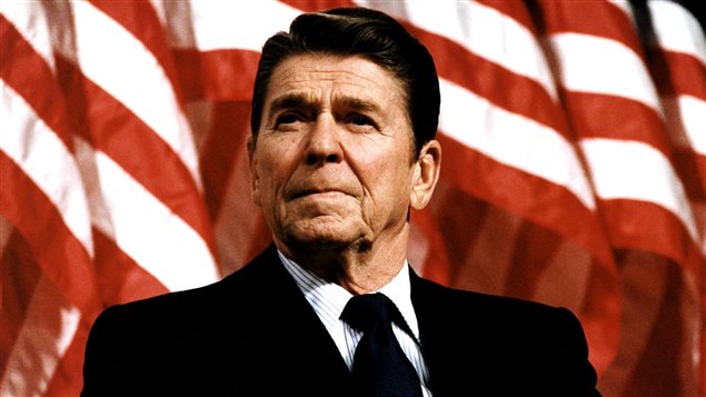 Le président américain Ronald Reagan en 1982 Le président américain Ronald Reagan en 1982