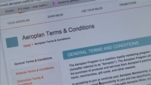 Aeroplan对奖励积分过户的规定